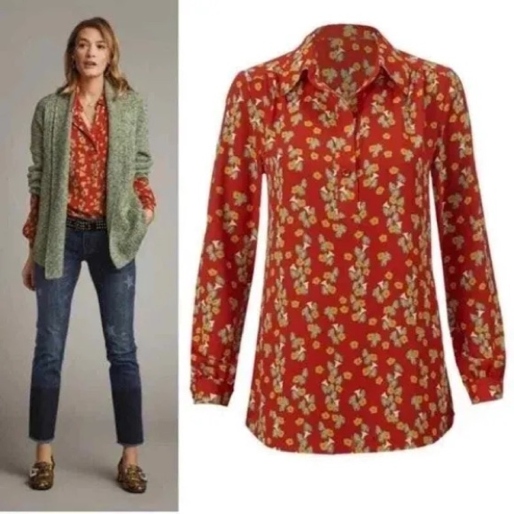 Long Sleeve CAbi Belfry Blouse